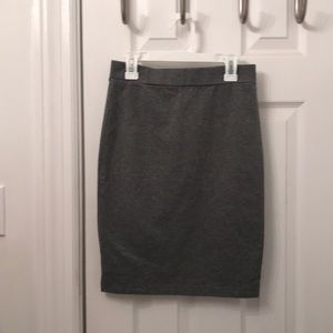 FOREVER 21 Grey Jersey Cotton Pencil Skirt